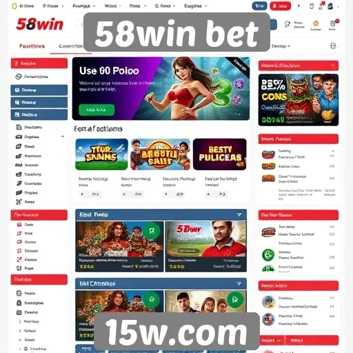 Análise da interface do usuário do 58win bet